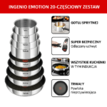 Zestaw naczyń kuchennych Tefal Ingenio 20 elementów - obrazek 3
